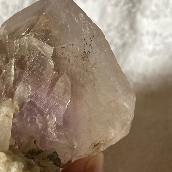 Other - Natural purple fluorite on crystal matrix from Morocco-Updated photos added